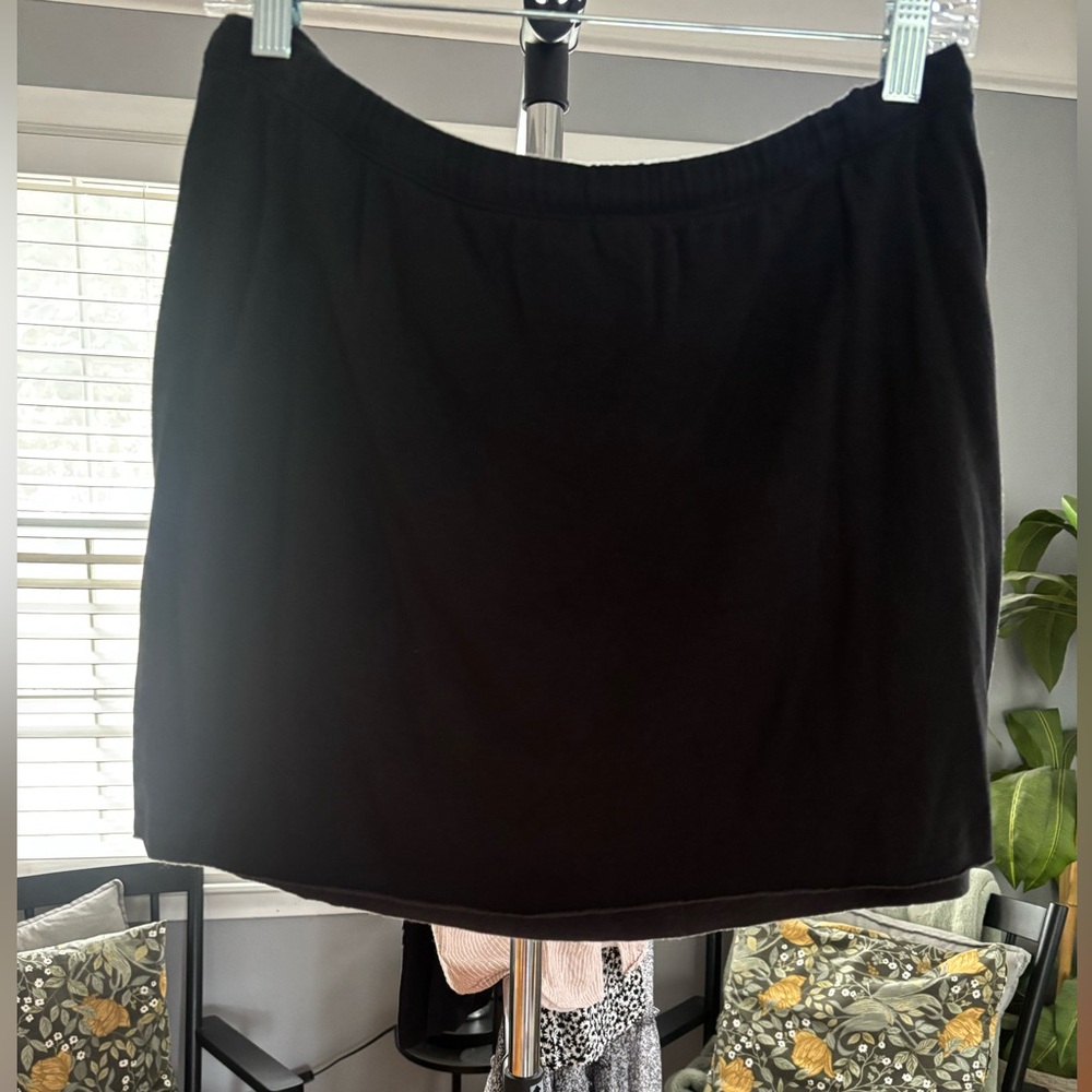 Aerie Cloud Black Mini Skirt